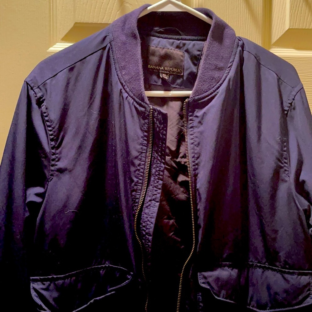 Banana Republic Medium Navy Bomber Jacket